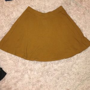 Brown skater style skirt